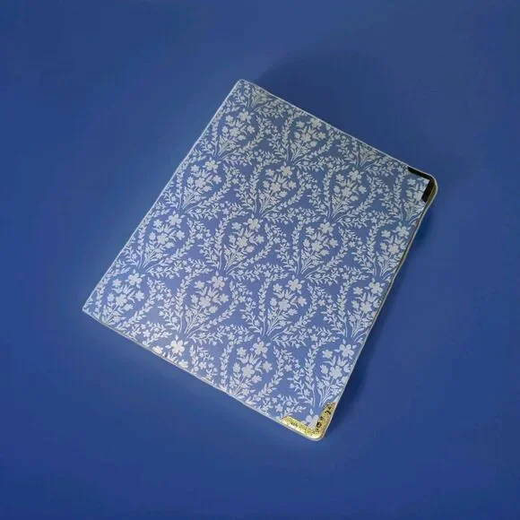 Graphique Notebook Journal Blue Floral Motif Lined Luxury Bound - Picture 3 of 11